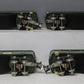 MTH 10-1024 O Gauge Tinplate 600 Series Two-Tone Green Passenger Car Set LN/Box