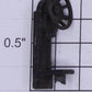 Lionel 3451-5 Black Brake Stand & Wheel