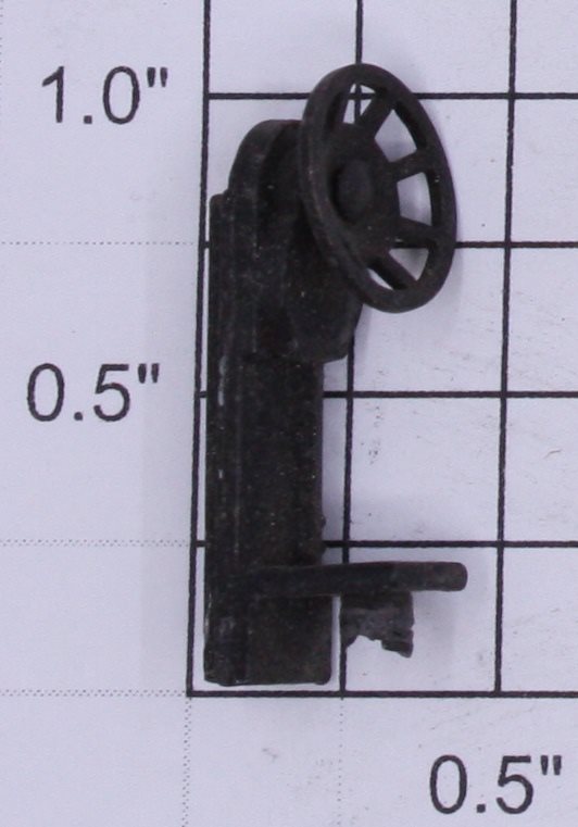 Lionel 3451-5 Black Brake Stand & Wheel