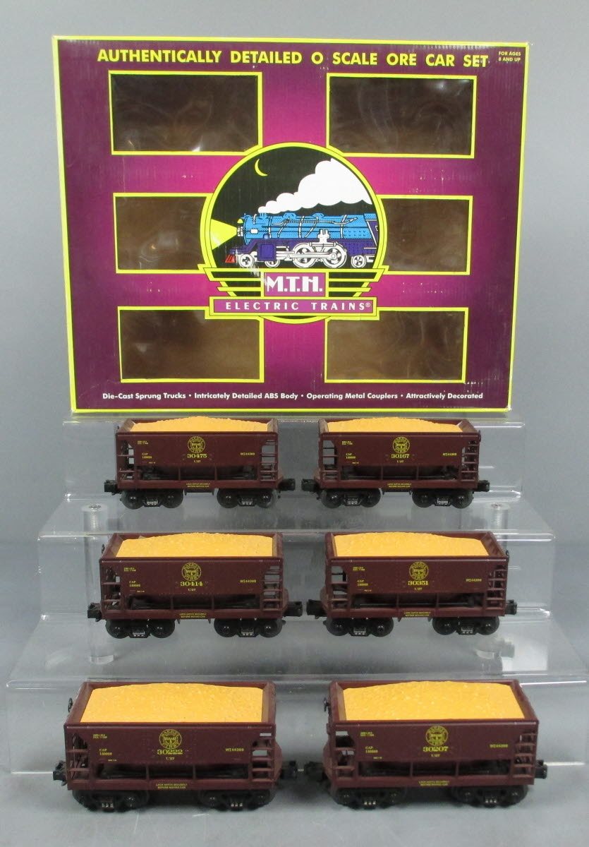 MTH 20-97505 O Duluth, Missabe & Iron Range Premier Ore Car Set (Set of 6) LN/Box