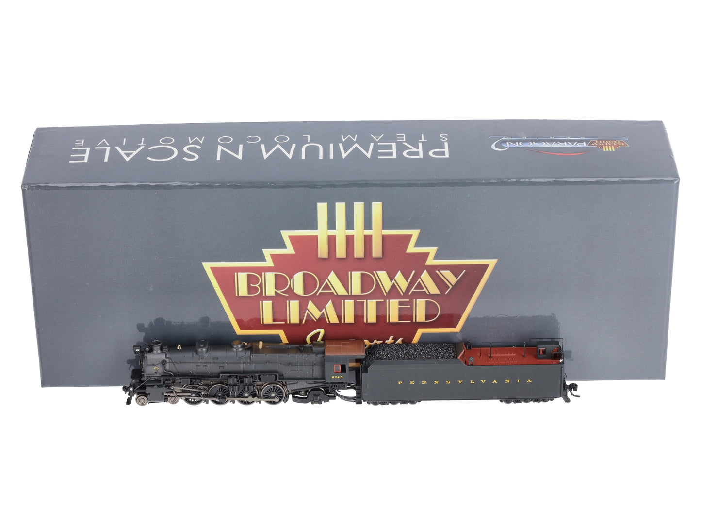 Broadway Limited 3072 N PRR Class M1a 4-8-2 Steam Loco & Tender #6743 w/DCC