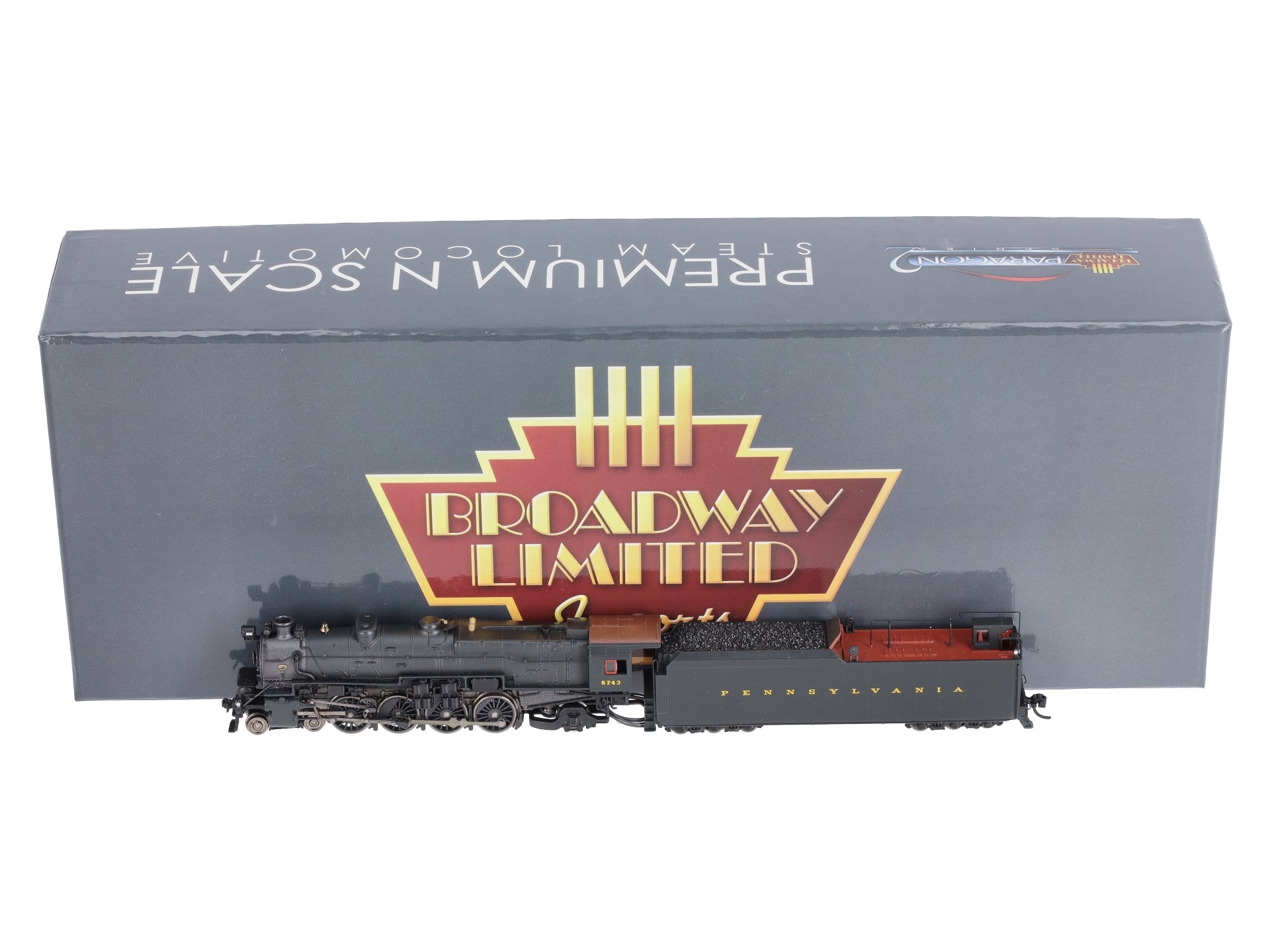 Broadway Limited 3072 N PRR Class M1a 4-8-2 Steam Loco & Tender #6743 w/DCC