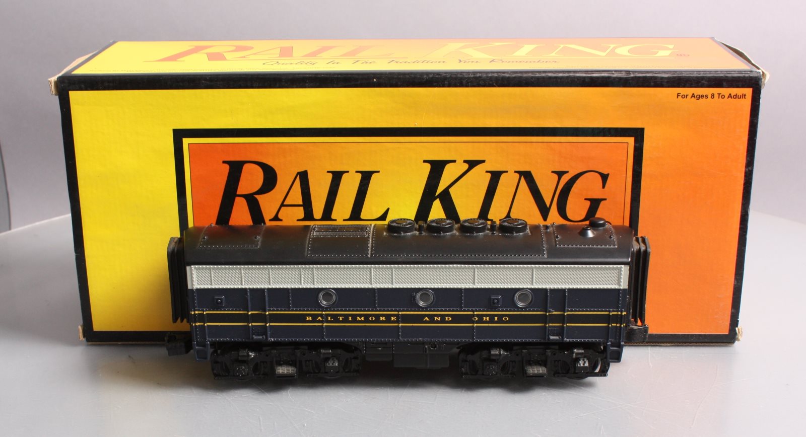 MTH 30-2143-3 Baltimore & Ohio F3 B Unit Non-Powered Diesel Engine LN/Box