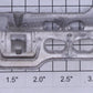 Lionel 700E-5 Light Casting 4-Wheel Rear Truck Chassis Frame Only