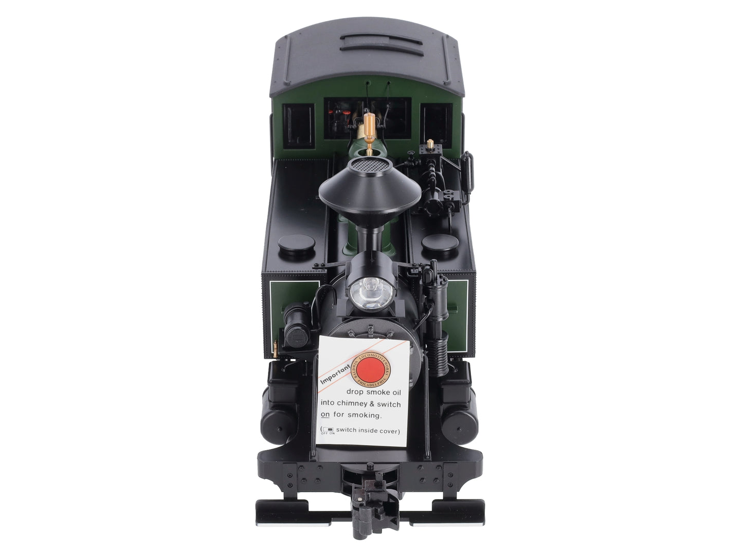 Bachmann 91199 G Scale 2-4-2 Painted/Unlettered Green/Black Steam Loco