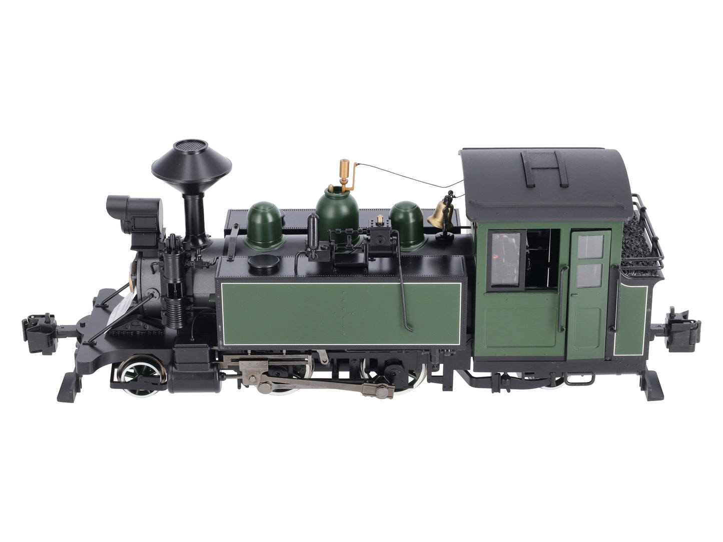 Bachmann 91199 G Scale 2-4-2 Painted/Unlettered Green/Black Steam Loco