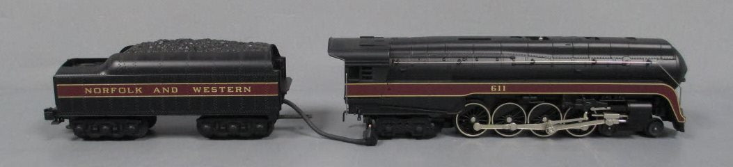MTH 20-1105 O Gauge Norfolk & Western J Die-Cast Steam Locomotive & Tender #611 LN/Box