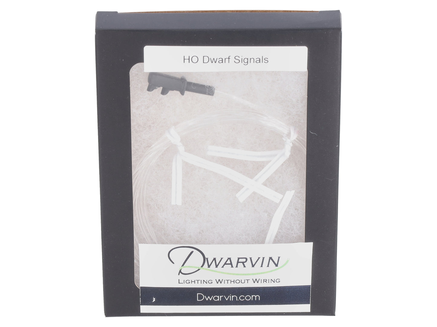Dwarvin DVFLBS101 HO Fiber-Lit Dwarf Signal (Single) - Black