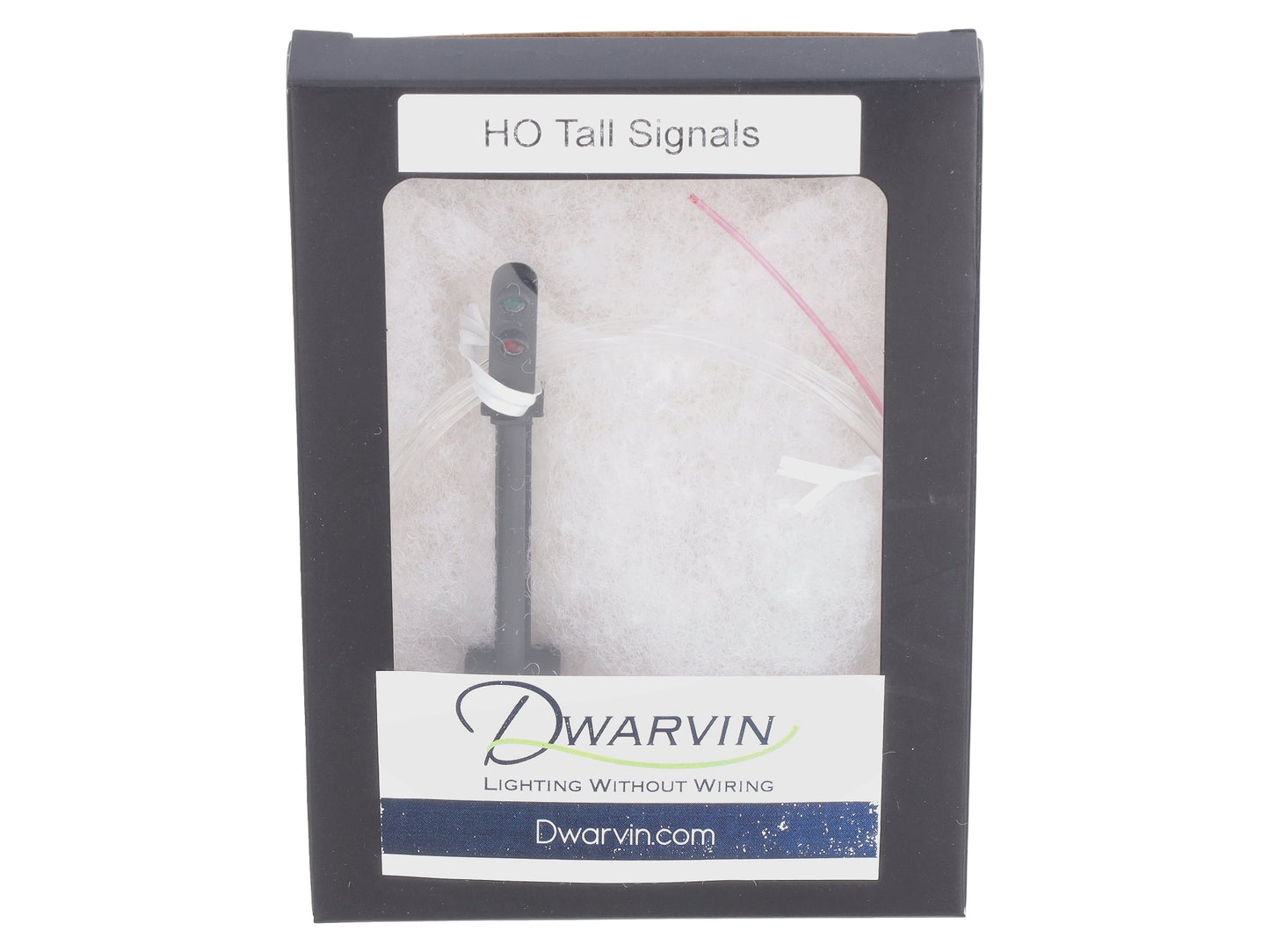 Dwarvin DVFLBS102 HO Fiber-Lit 2-Color Tall Block Signal (Single)