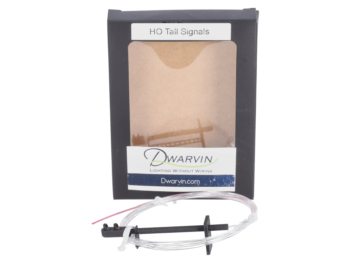 Dwarvin DVFLBS102 HO Fiber-Lit 2-Color Tall Block Signal (Single)