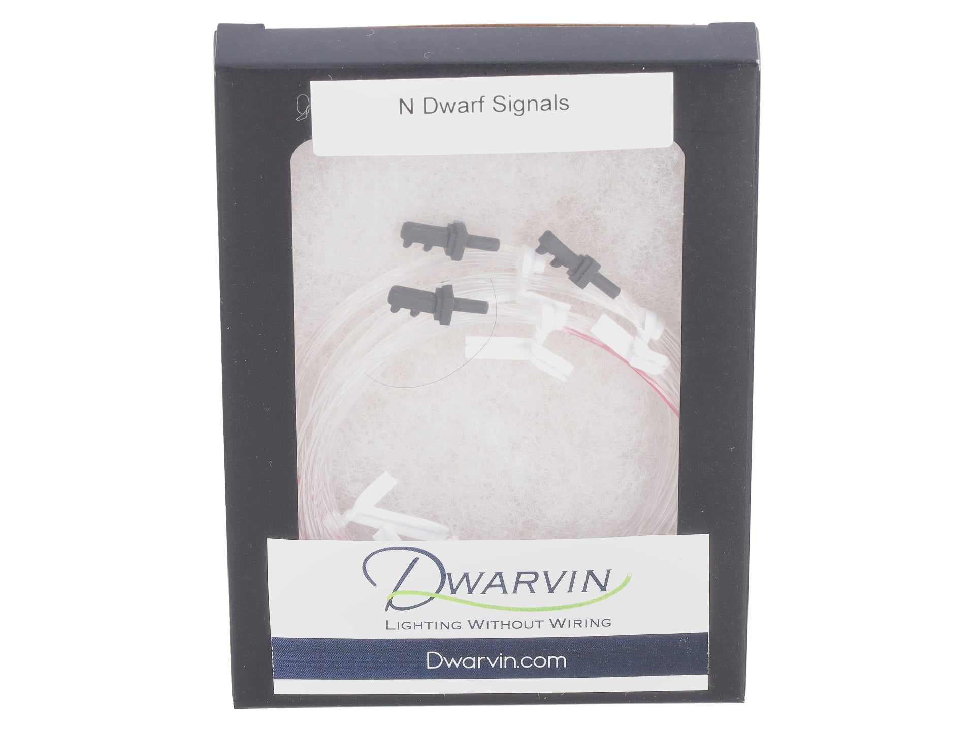 Dwarvin DVFLBS201-3 N Fiber-Lit 2-Color Dwarf Signal - Black