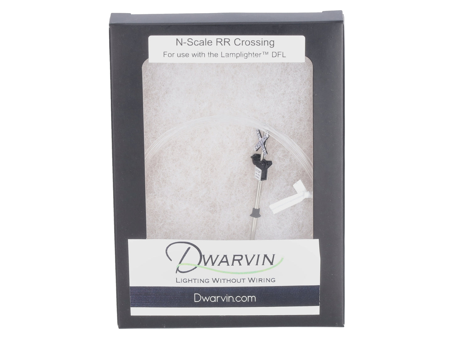 Dwarvin DVFLRRX201 N Scale Fiber-Lit Crossing Flasher (Single)