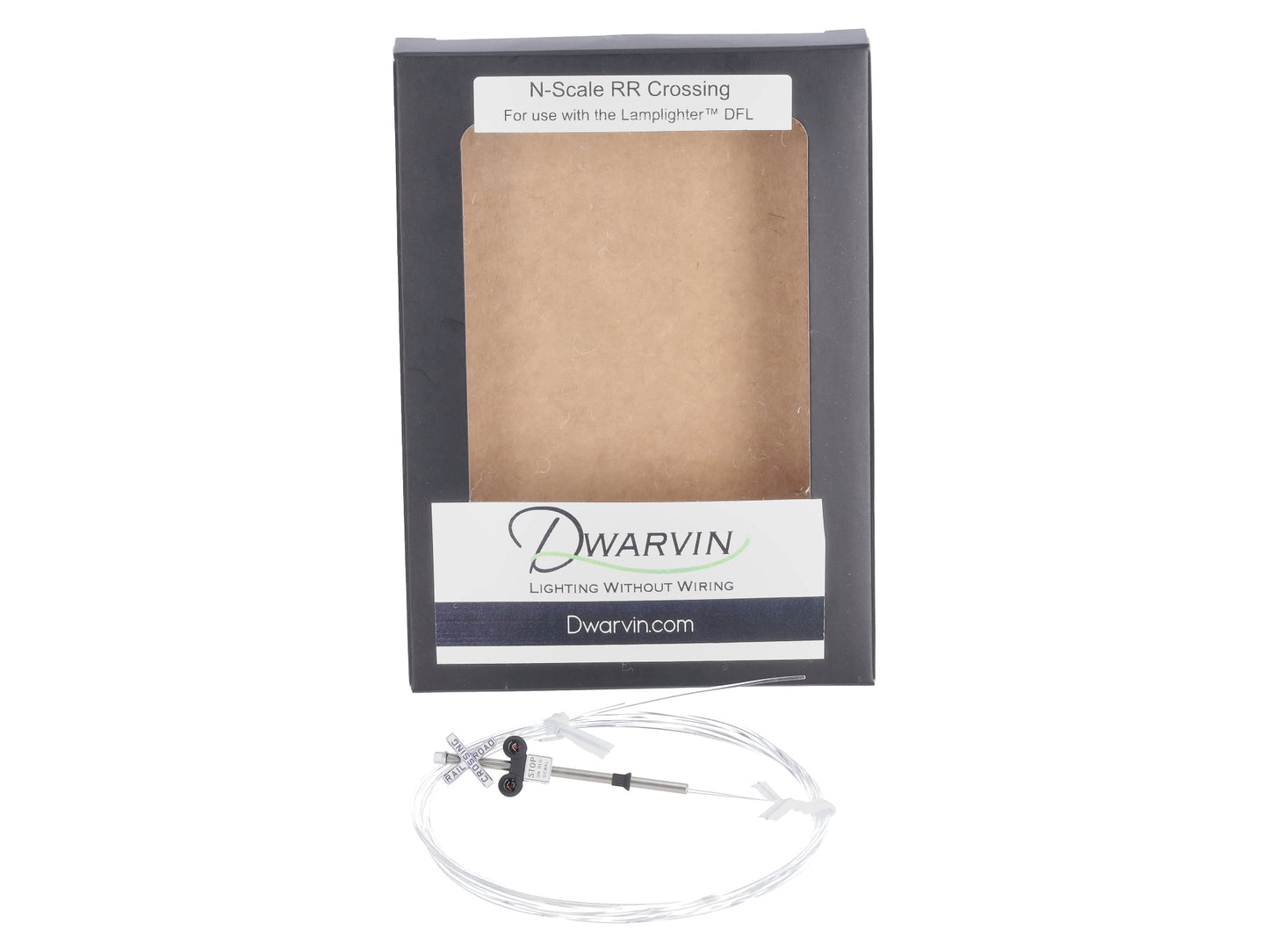 Dwarvin DVFLRRX201 N Scale Fiber-Lit Crossing Flasher (Single)