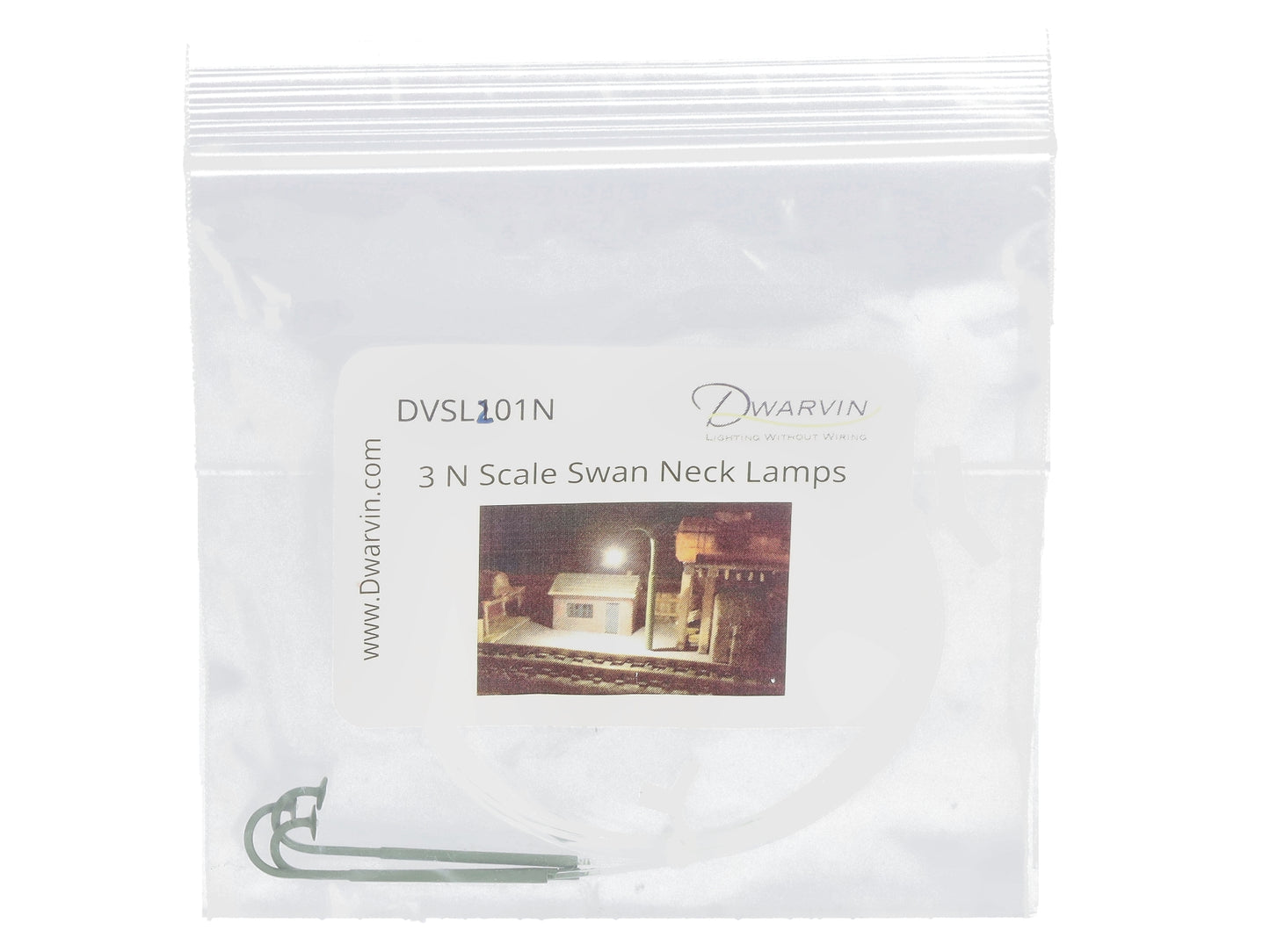 Dwarvin DVSL201 N Fiber-Lit Swan / Goose Neck Lamps (Pack of 3)