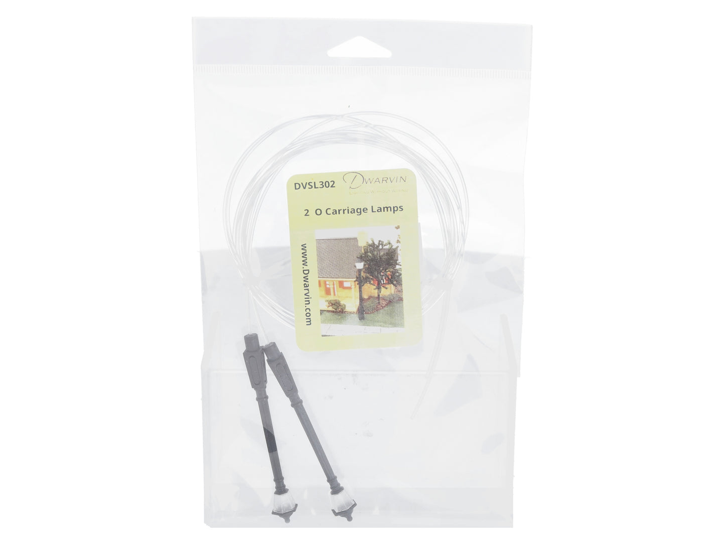 Dwarvin DVSL302 O Fiber-Lit Carriage Lamps (Pack of 2)