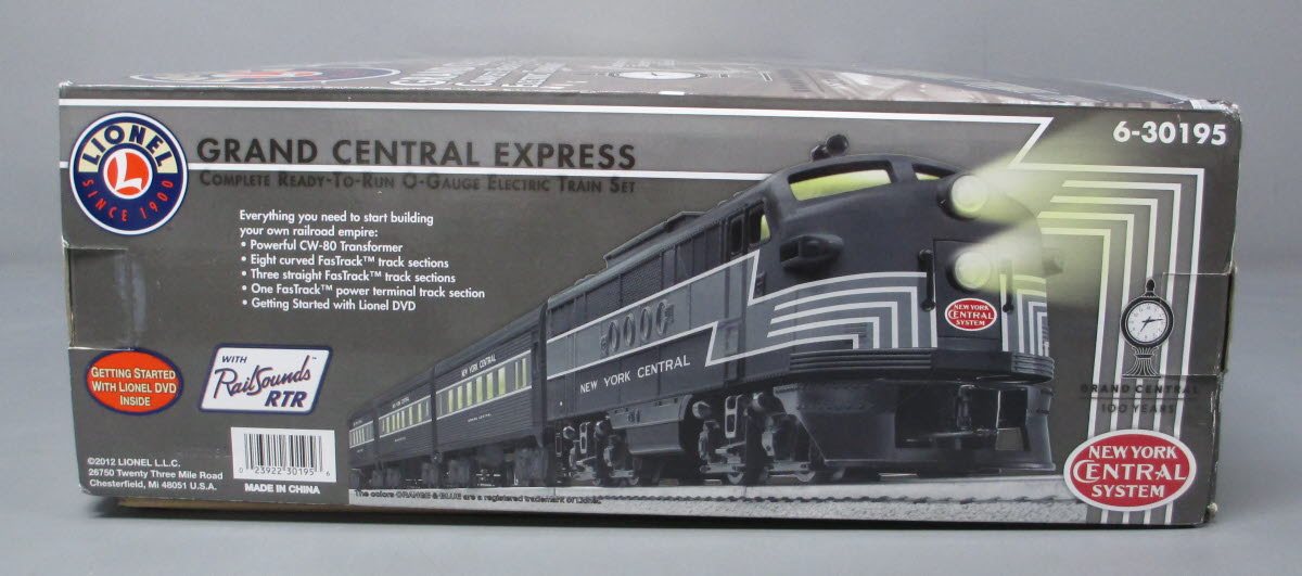 Lionel 6-30195 O Gauge Grand Central Express Diesel Passenger Train Set EX/Box