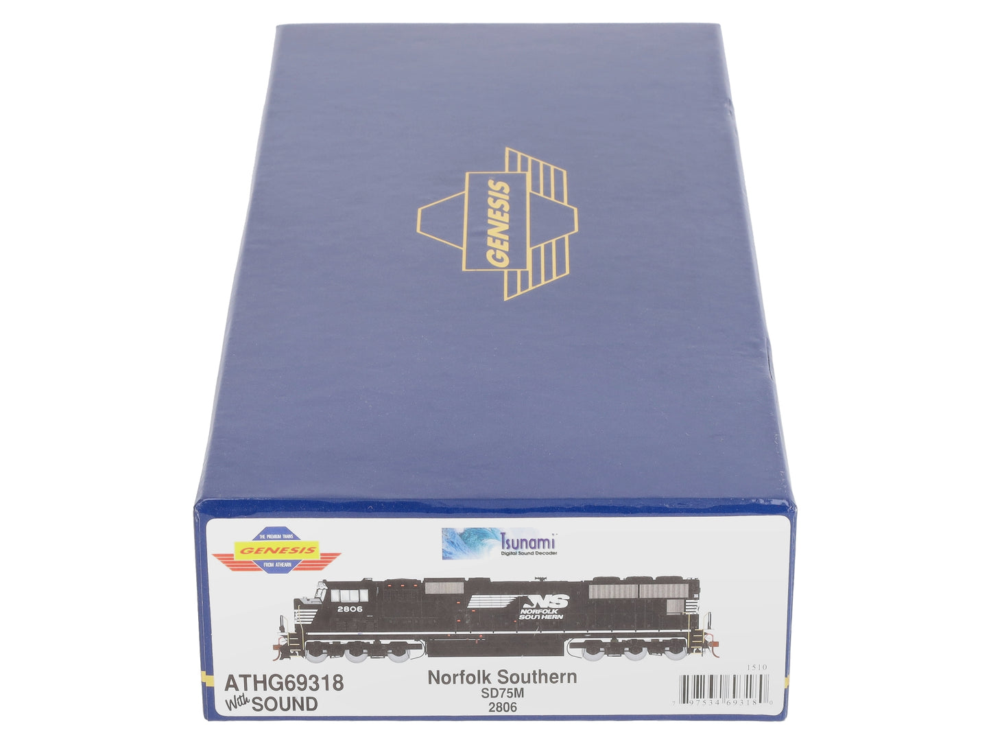 Athearn G69318 HO Norfolk Southern EMD SD75M Diesel Loco w/DCC & Sound #2806