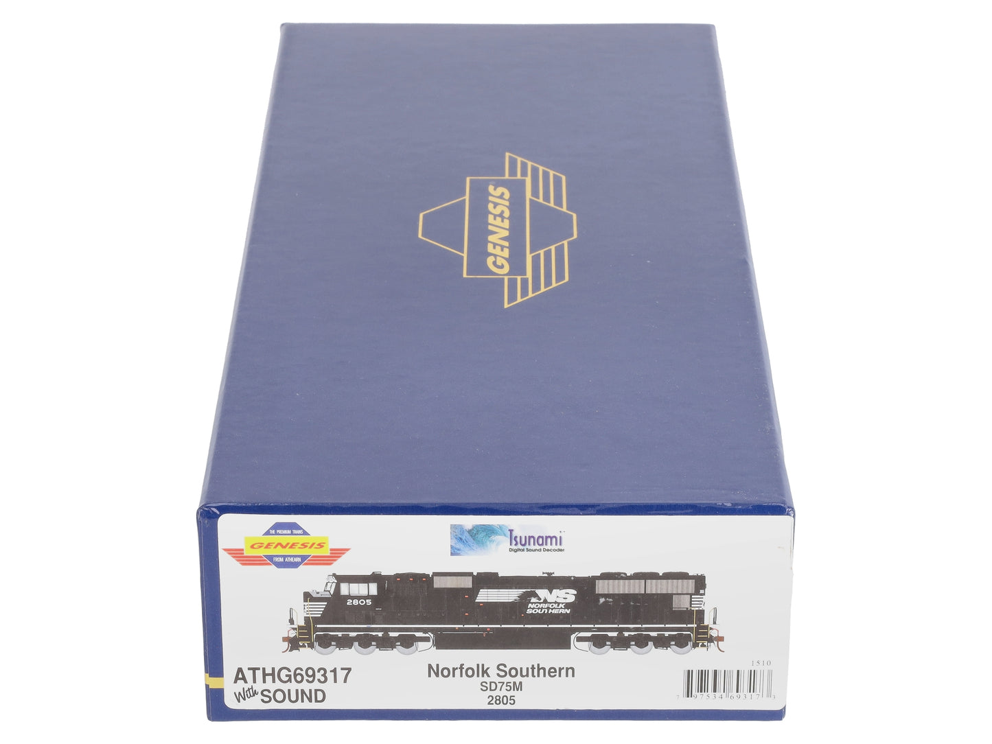 Athearn G69317 HO Norfolk Southern EMD SD75M Diesel Loco w/DCC & Sound #2805