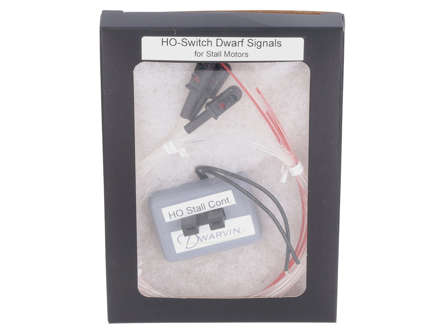 Dwarvin DVTSSS101 HO Turnout Signal Stall Motor with 3 Dwarf Signals - Black