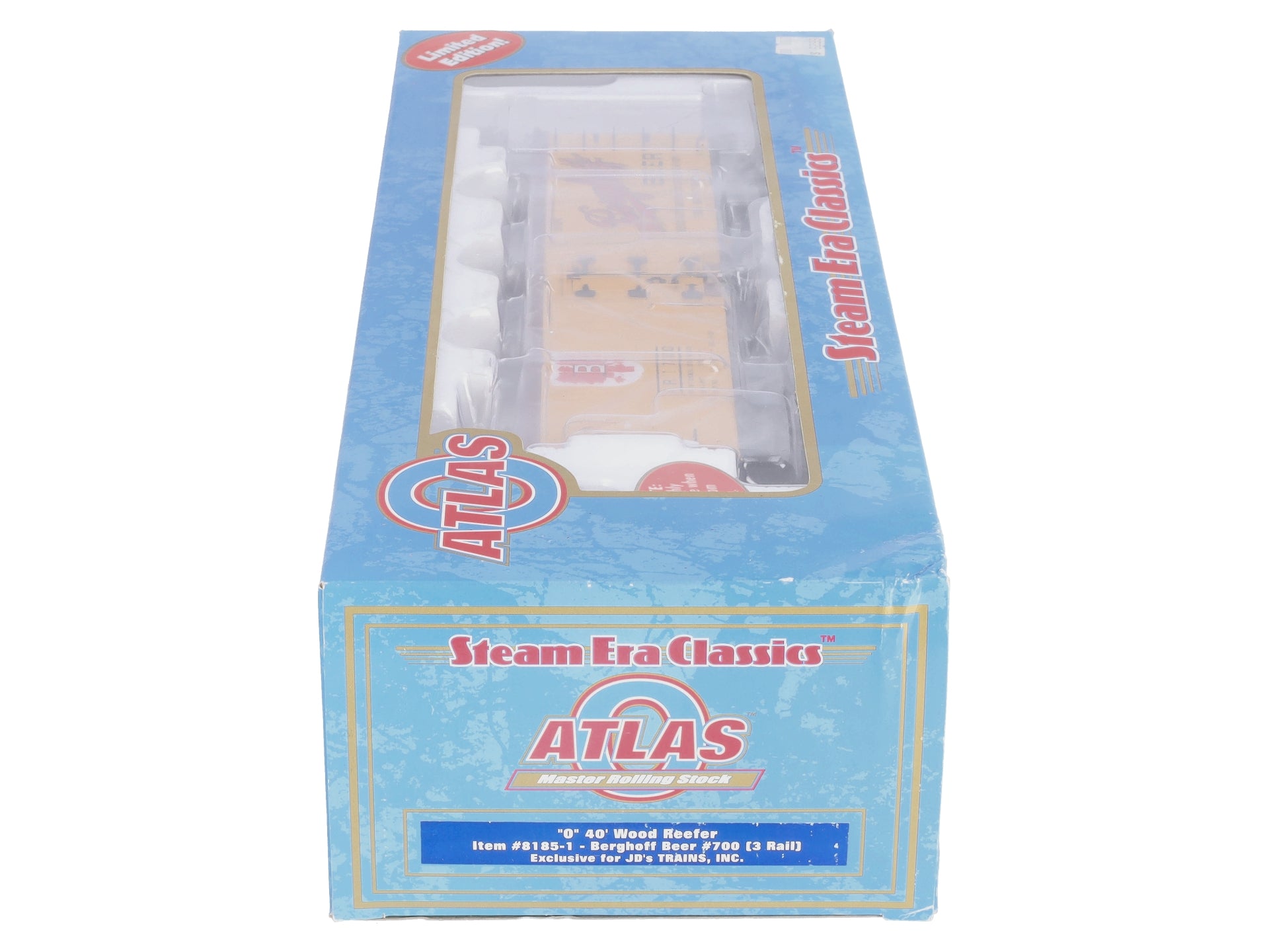 Atlas 8185-1 O Gauge 40' Wood Reefer Berghoff Beer #700 LN/Box