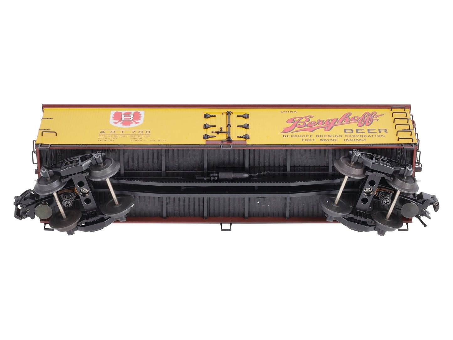 Atlas 8185-1 O Gauge 40' Wood Reefer Berghoff Beer #700 LN/Box