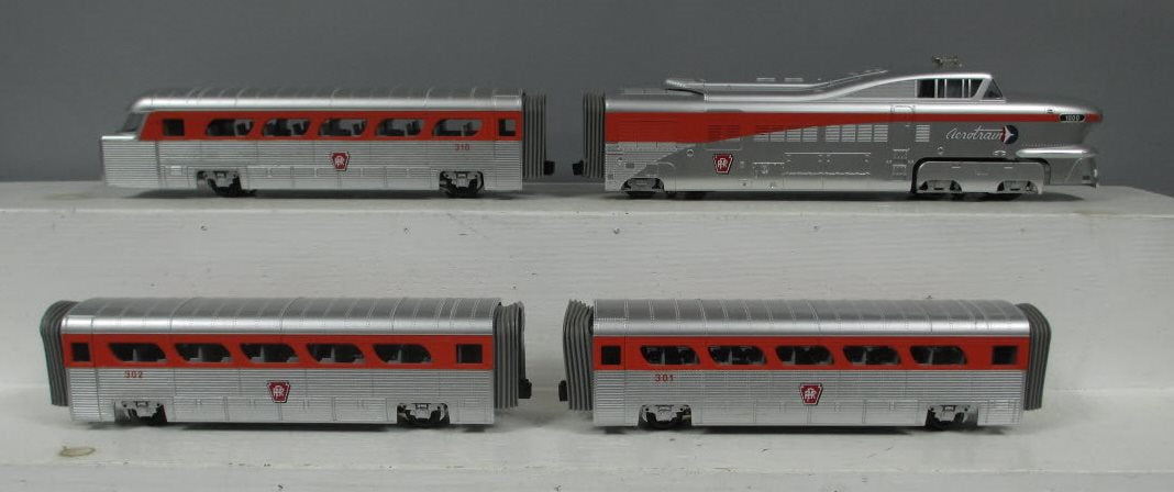 MTH 30-2210-1 O Pennsylvania Aerotrain Diesel Passenger Train Set with PS 2.0 NIB