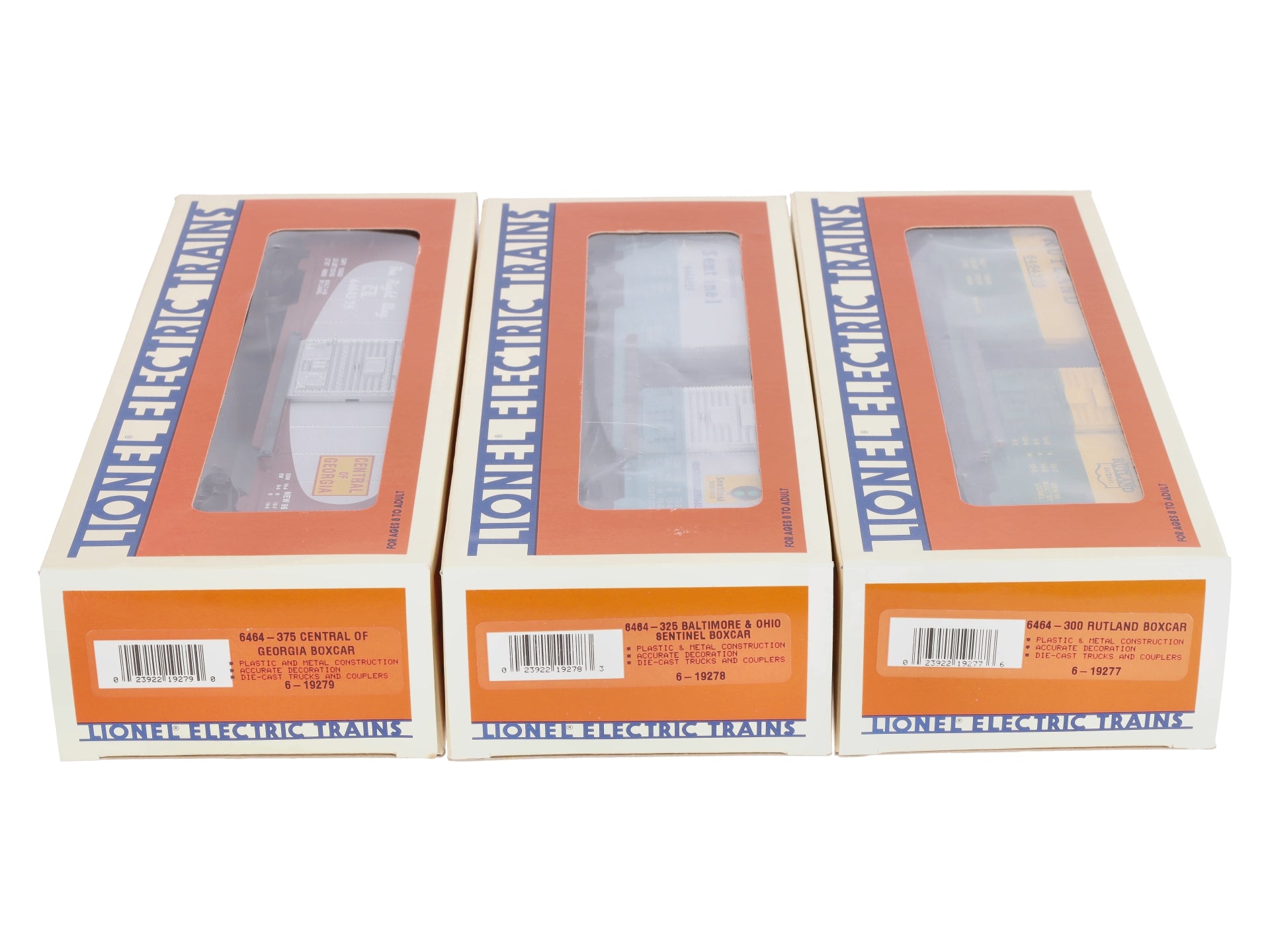 Lionel 6-19276 O Gauge 6464 Boxcar Series V (Set of 3) NIB