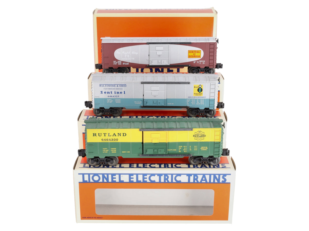 Lionel 6-19276 O Gauge 6464 Boxcar Series V (Set of 3) EX/Box