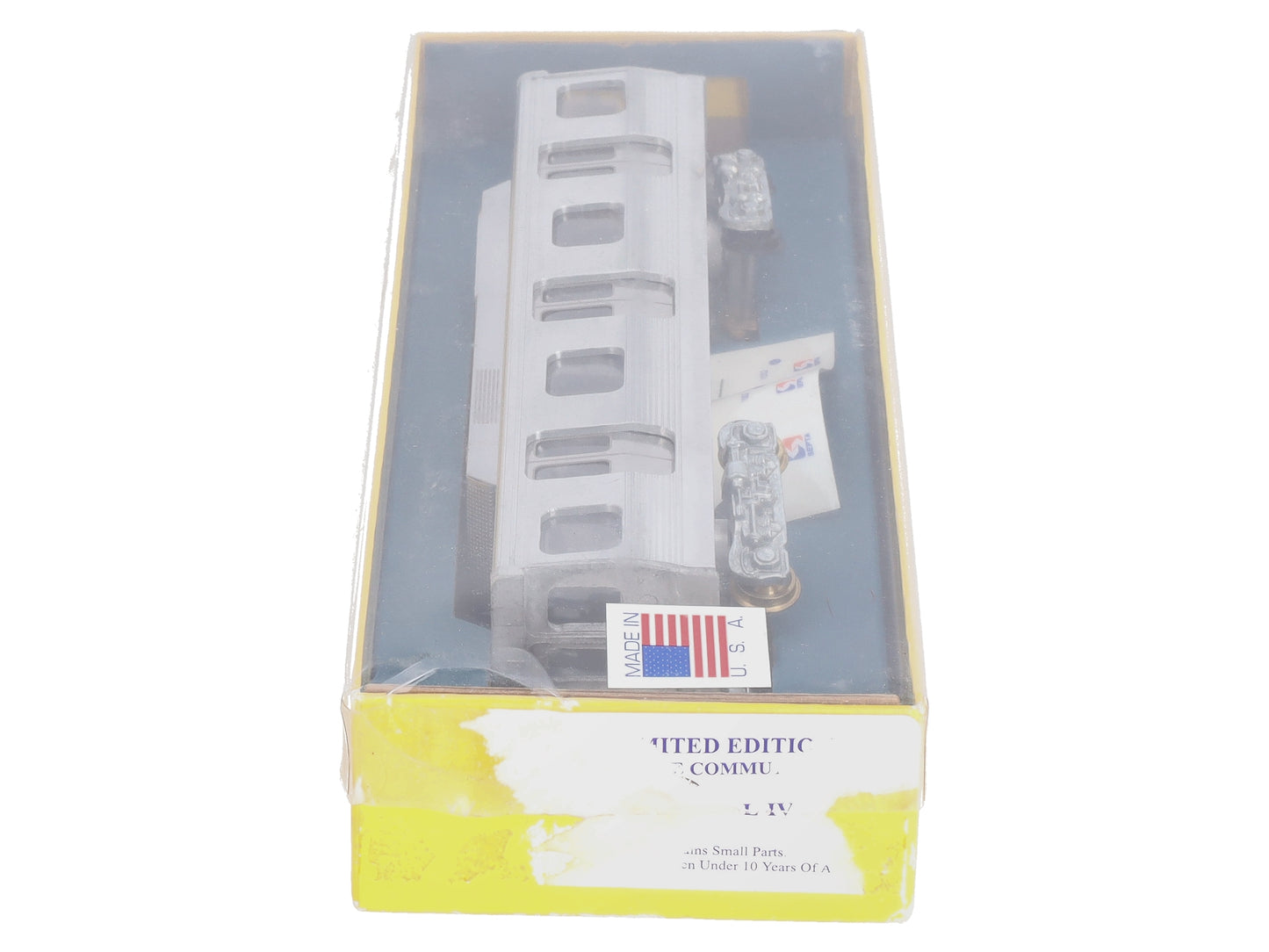 Septa HO Scale Limited Edition Nickel-Plated Brass M-4 Commuter Car EX/Box