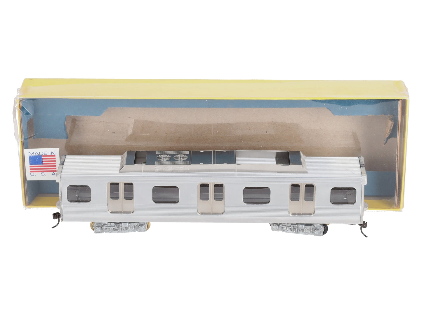 Septa HO Scale Limited Edition Nickel-Plated Brass M-4 Commuter Car EX/Box
