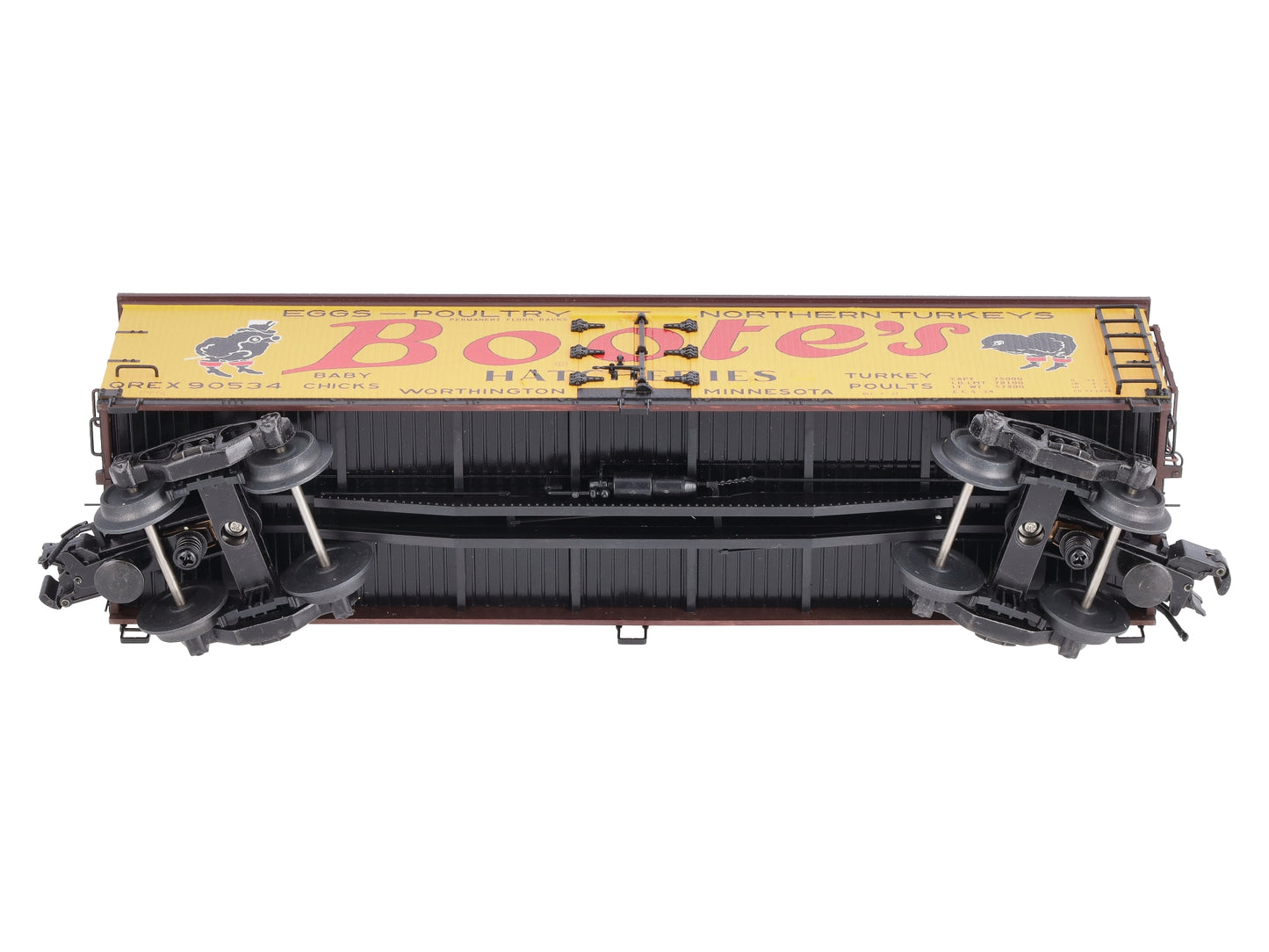 Atlas 6732-1 O Boote's Hatcheries Refrigerator Car #90534 - 3-Rail LN/Box