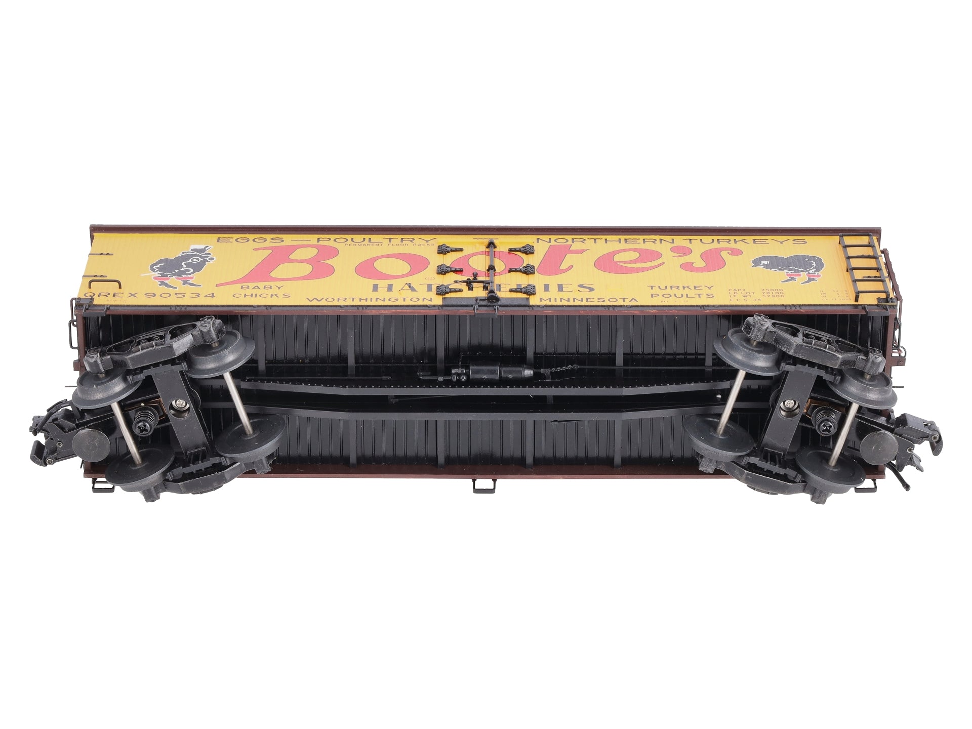 Atlas 6732-1 O Boote's Hatcheries Refrigerator Car #90534 - 3-Rail LN/Box