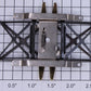 Lionel 2332P-1 Pantograph Assembly with Gold Contact without Insulators