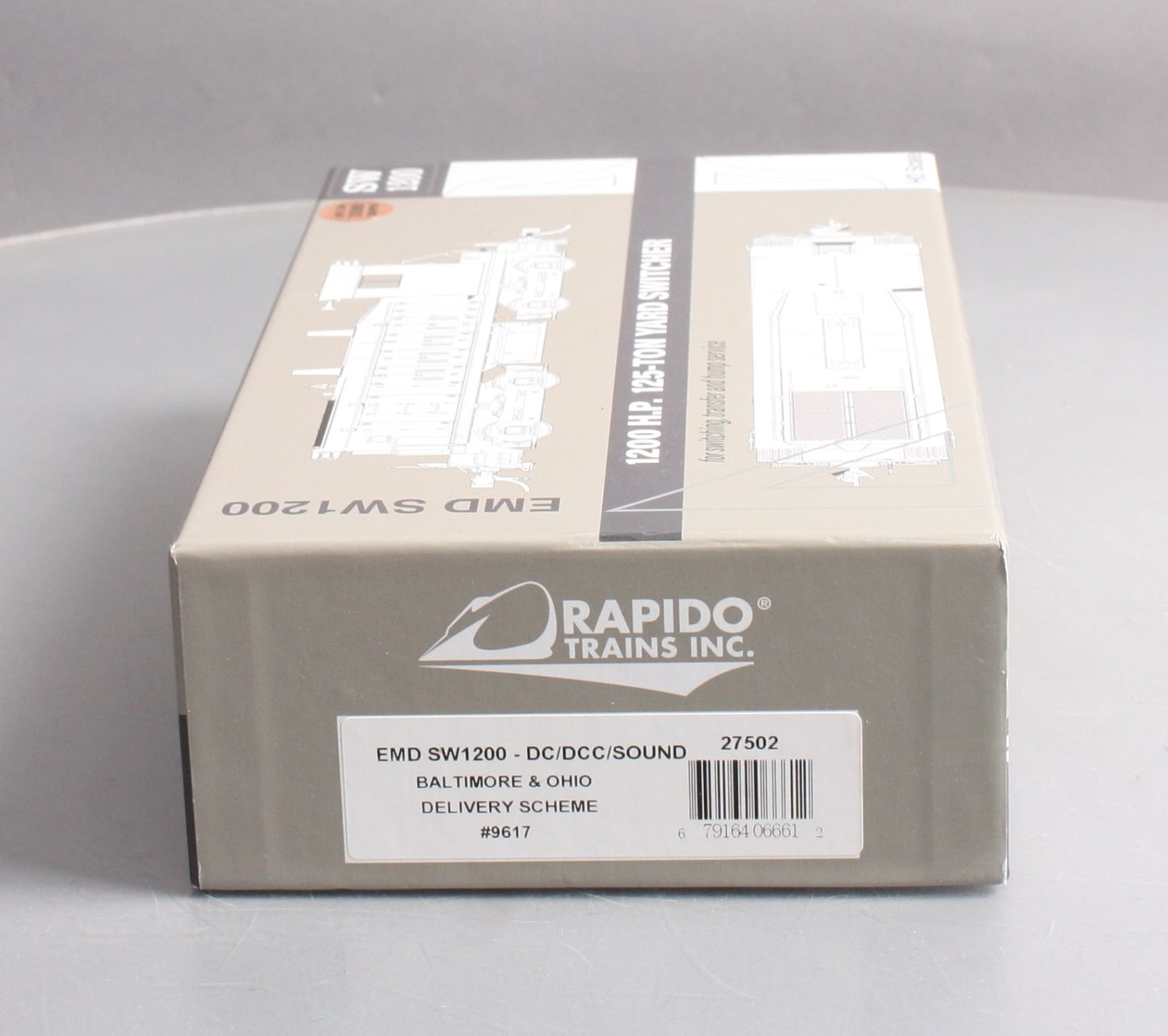 Rapido Trains 27502 HO B&O SW1200 #9614 w/ DCC/Sound