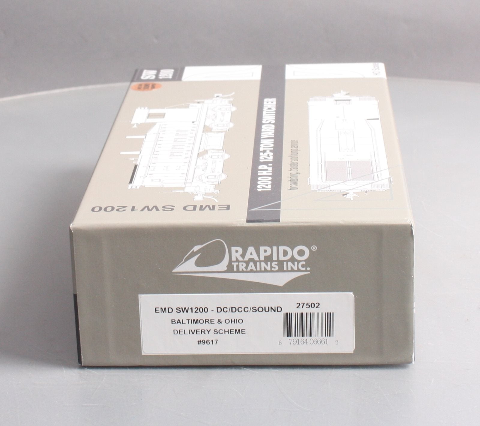 Rapido Trains 27502 HO B&O SW1200 #9614 w/ DCC/Sound