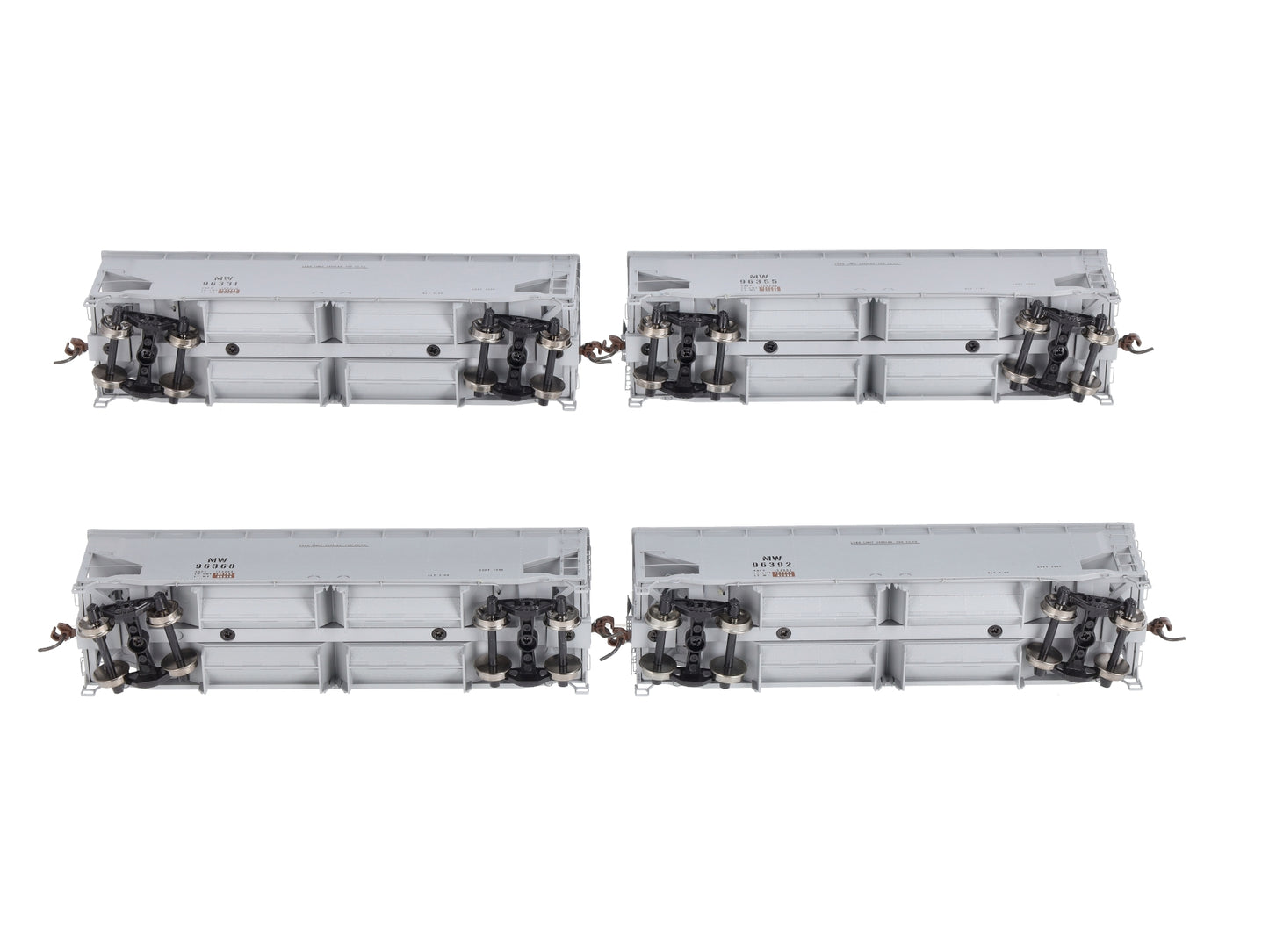 Athearn 95702 HO Scale MOW 40' Offset Ballast Hoppers 4-Pack LN/Box