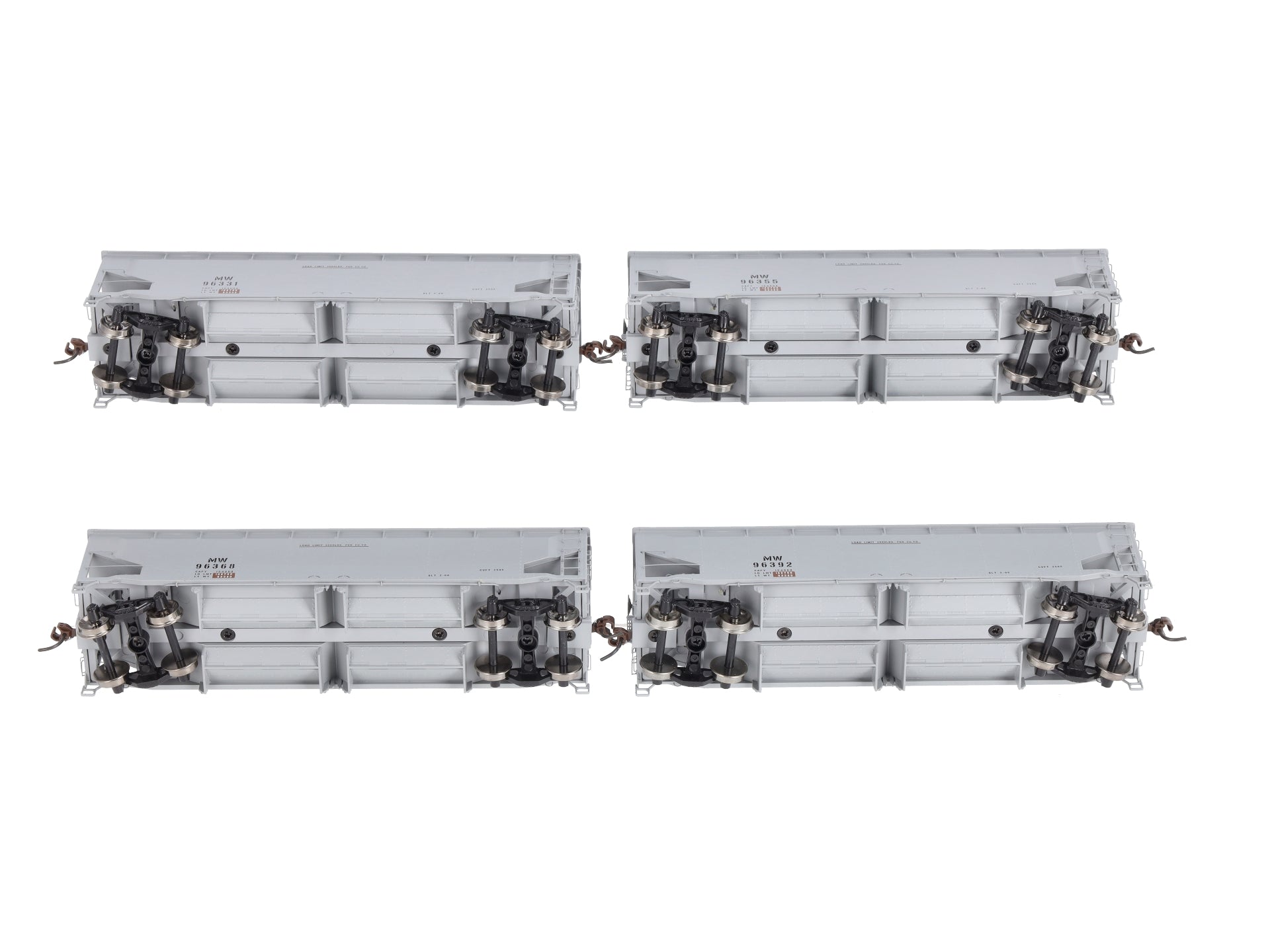 Athearn 95702 HO Scale MOW 40' Offset Ballast Hoppers 4-Pack LN/Box