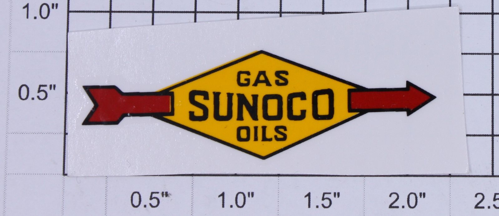 Lionel 2654-1 Arrow Sunoco Oil Tank Water Soluble Decal