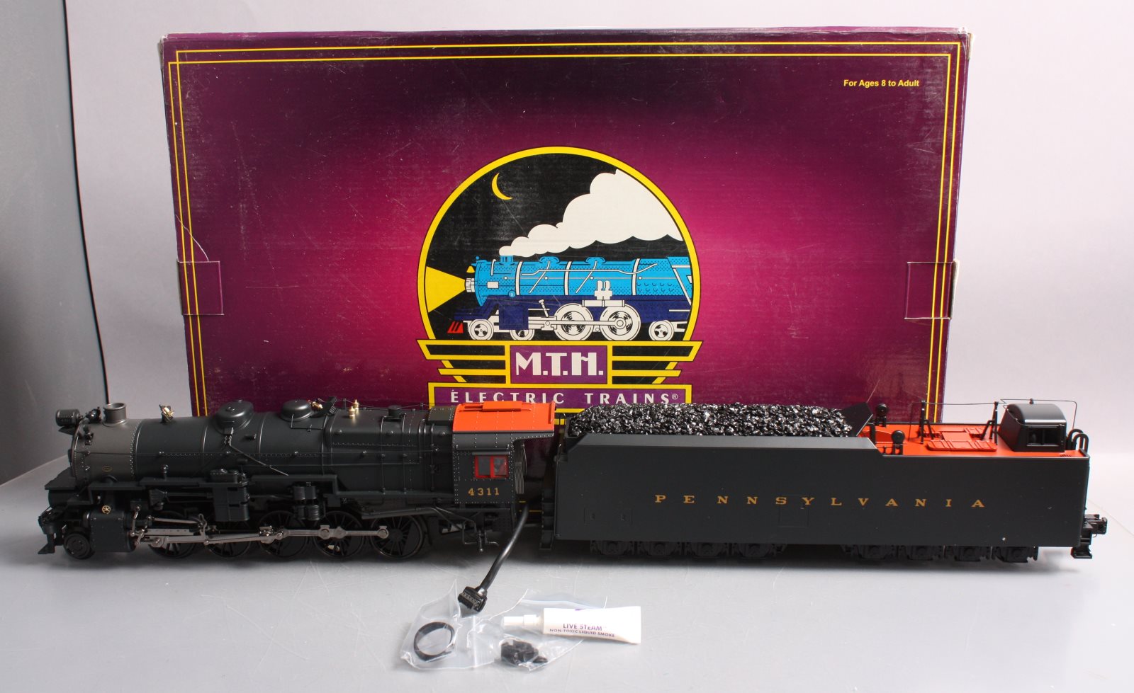 MTH 20-3117-1 O Scale PRR 2-10-0 Decapod Steam Locomotive & Tender #4311 w/ PS2 LN/Box