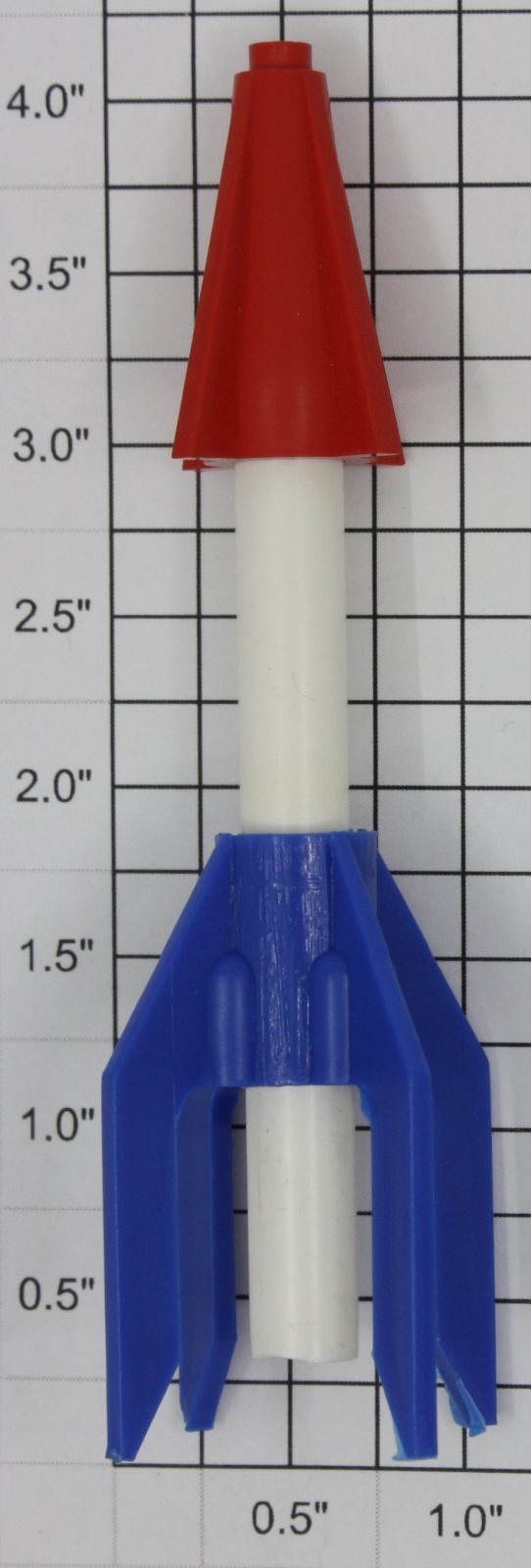 American Flyer P14A686 S Scale Red White and Blue Rocket