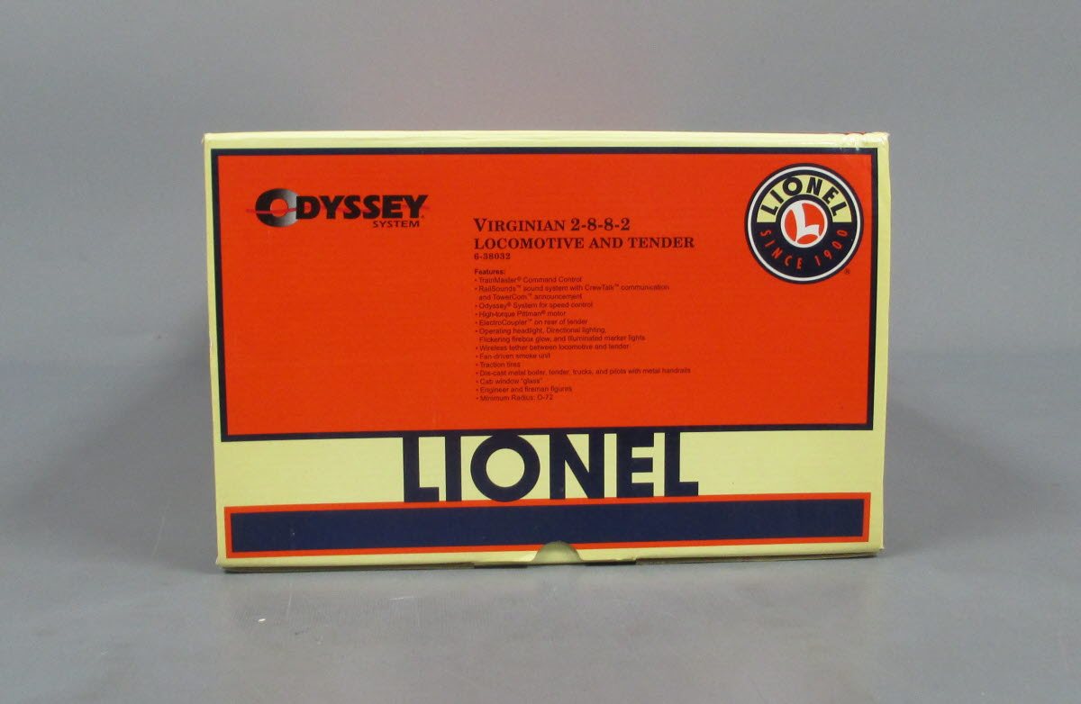 Lionel 6-38032 O Gauge Virginian 2-8-8-2 Steam Locomotive & Tender #741 EX/Box