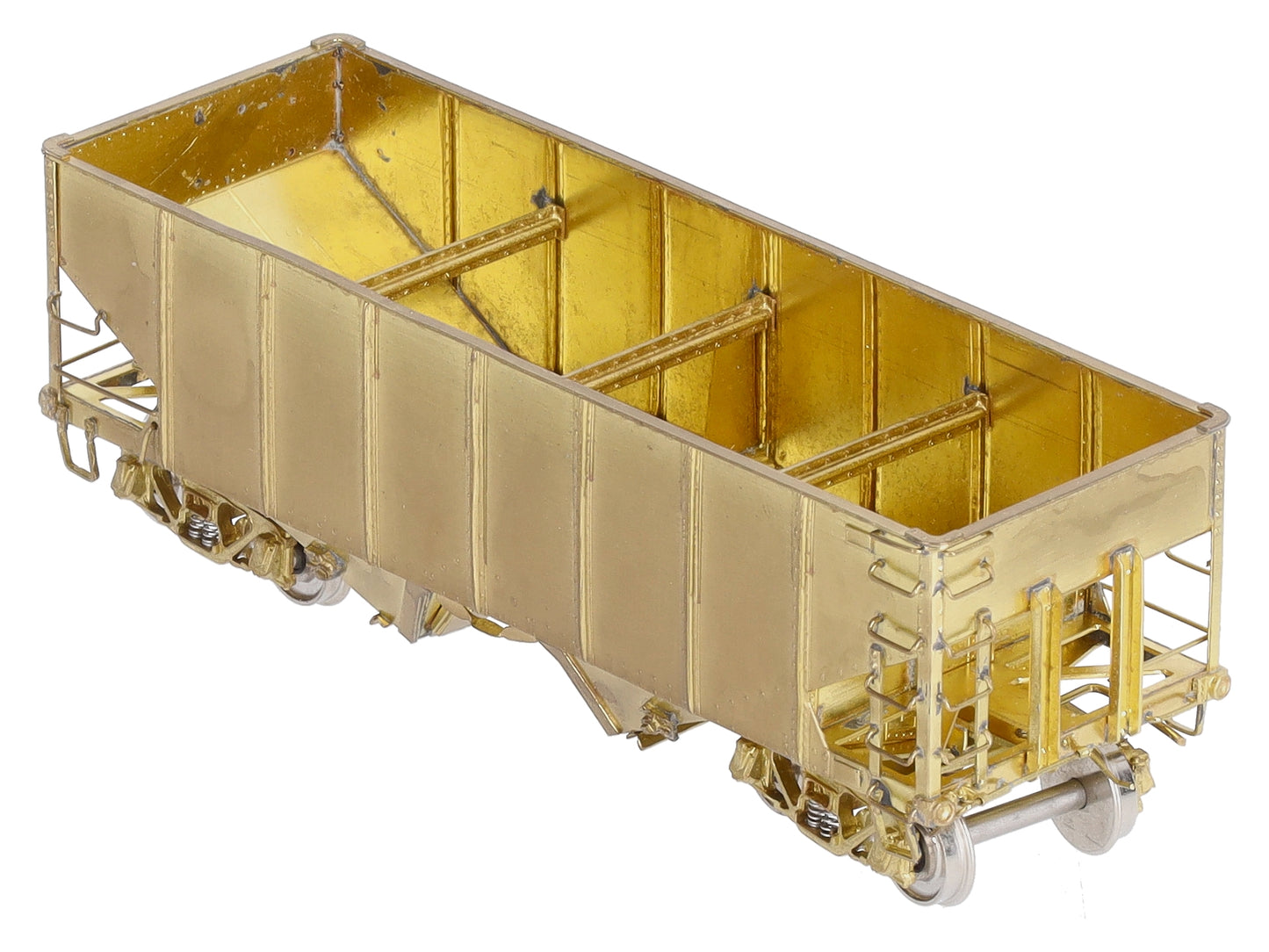 Overland 3044 HO BRASS USRA 2-Bay Hopper - Unpainted LN/Box
