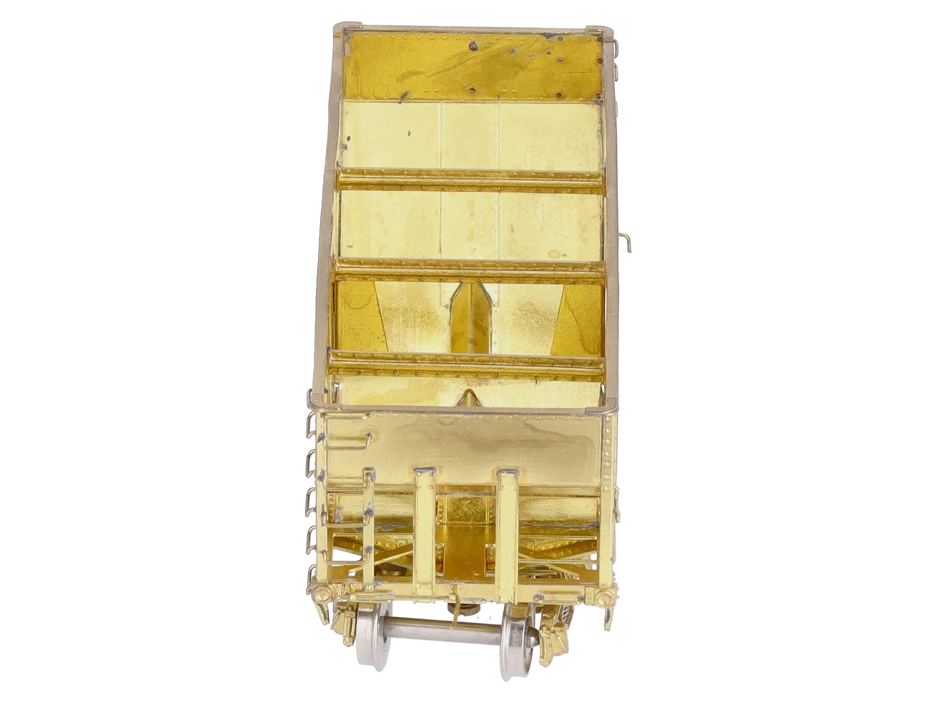 Overland 3044 HO BRASS USRA 2-Bay Hopper - Unpainted LN/Box