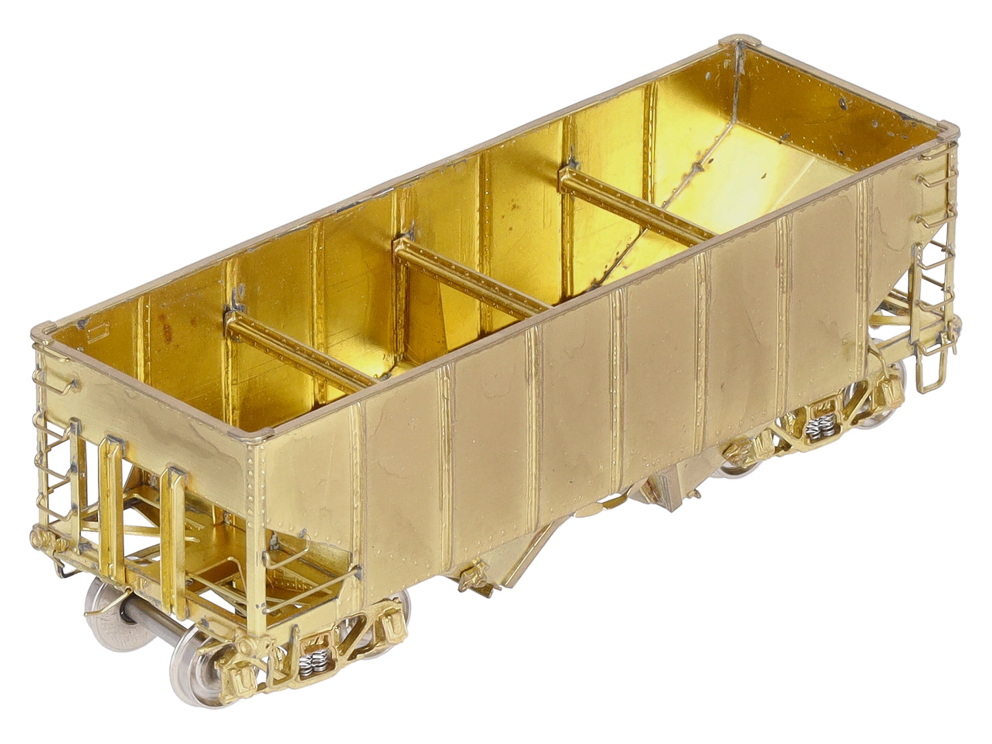 Overland 3044 HO BRASS USRA 2-Bay Hopper - Unpainted LN/Box