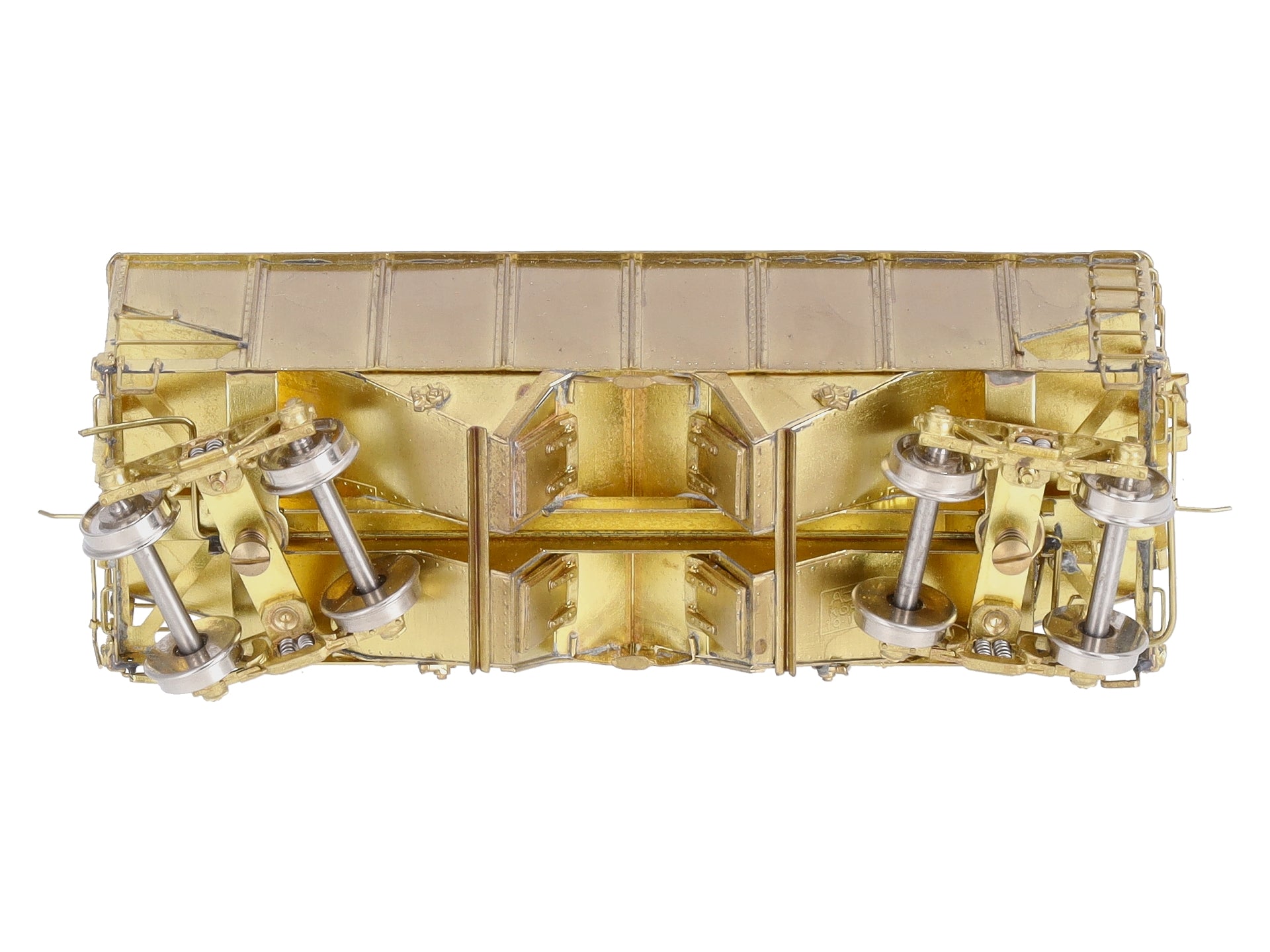 Overland 3044 HO BRASS USRA 2-Bay Hopper - Unpainted LN/Box