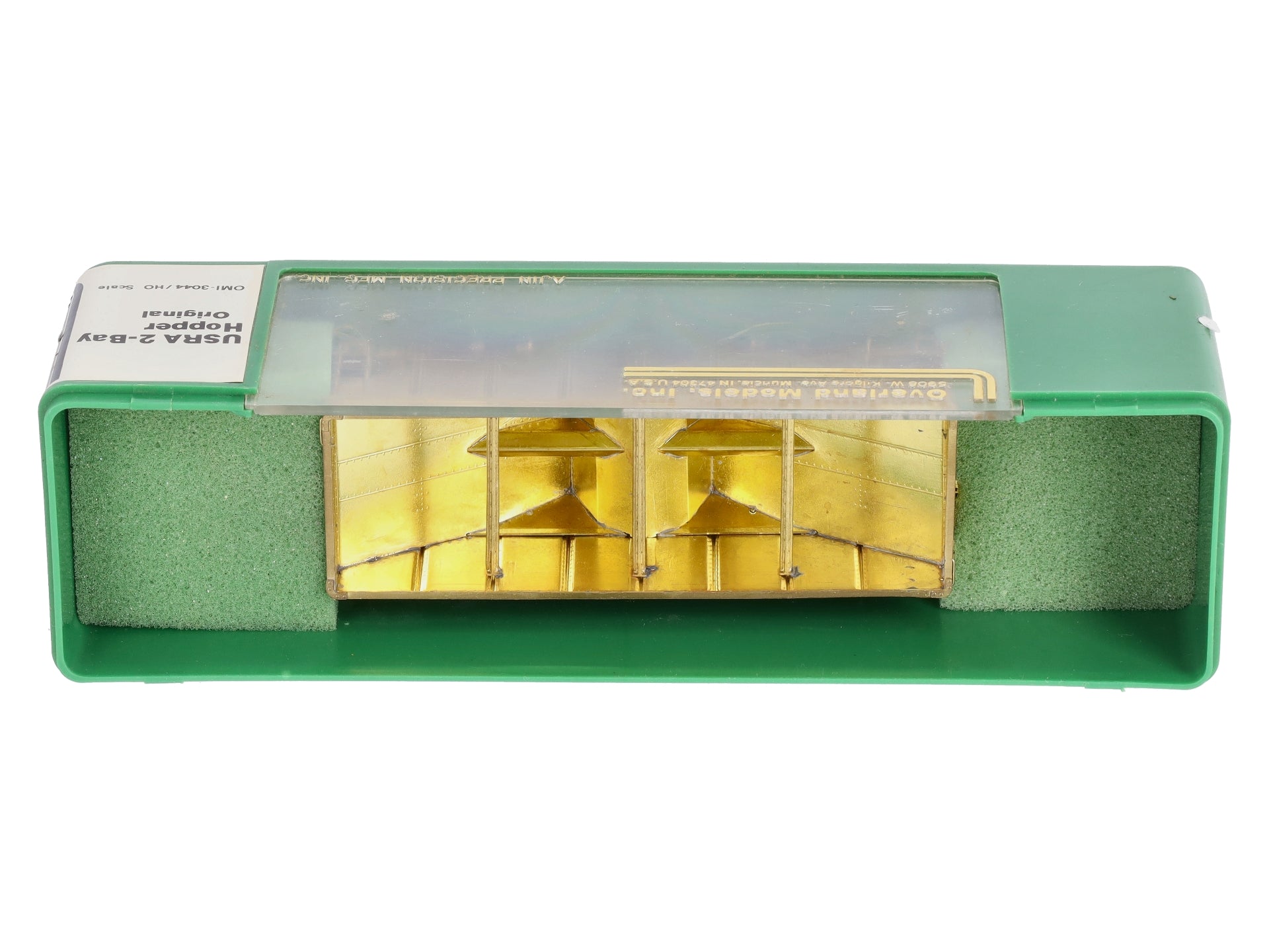 Overland 3044 HO BRASS USRA 2-Bay Hopper - Unpainted LN/Box