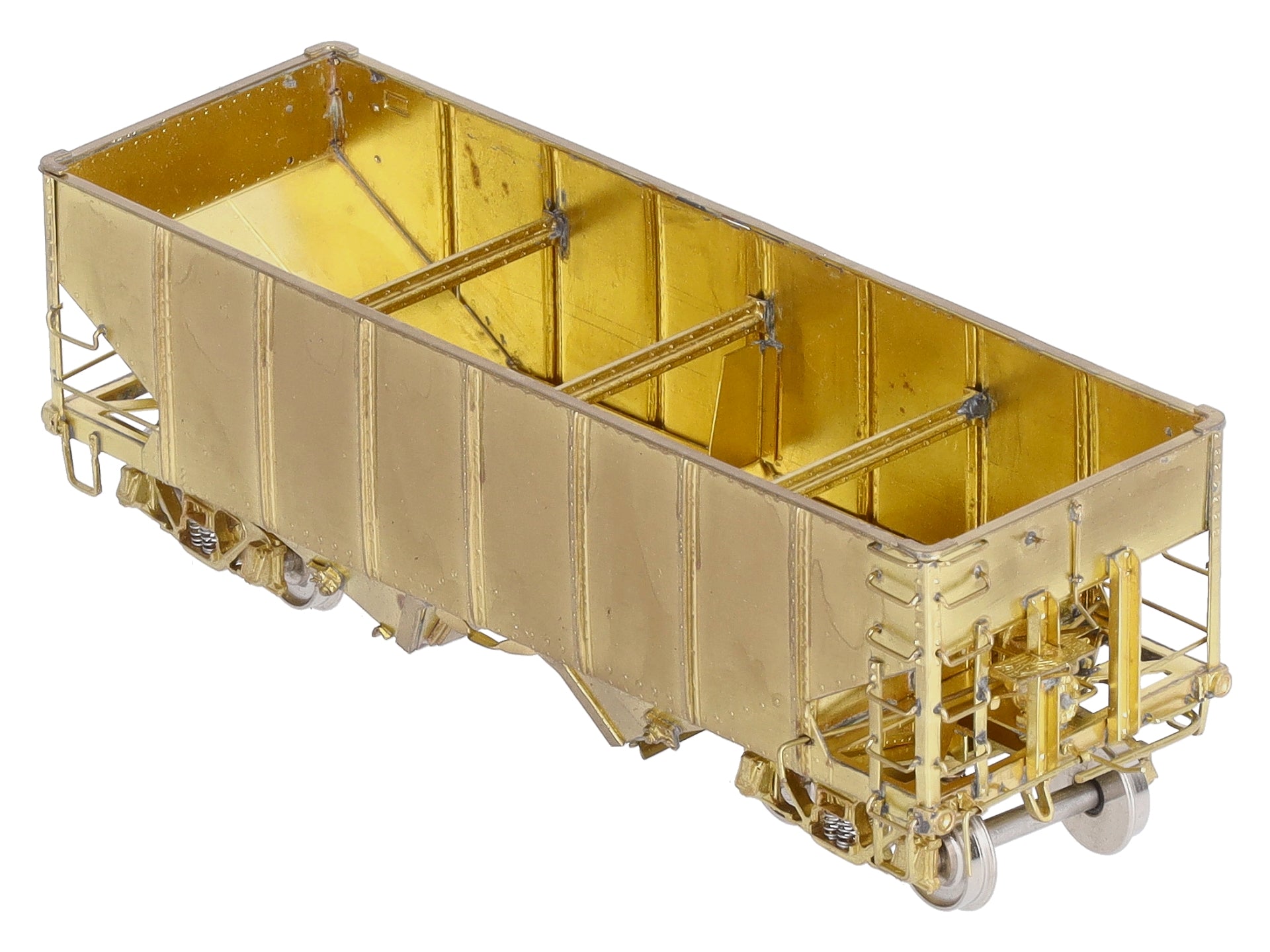 Overland 3044 HO BRASS USRA 2-Bay Hopper - Unpainted LN/Box