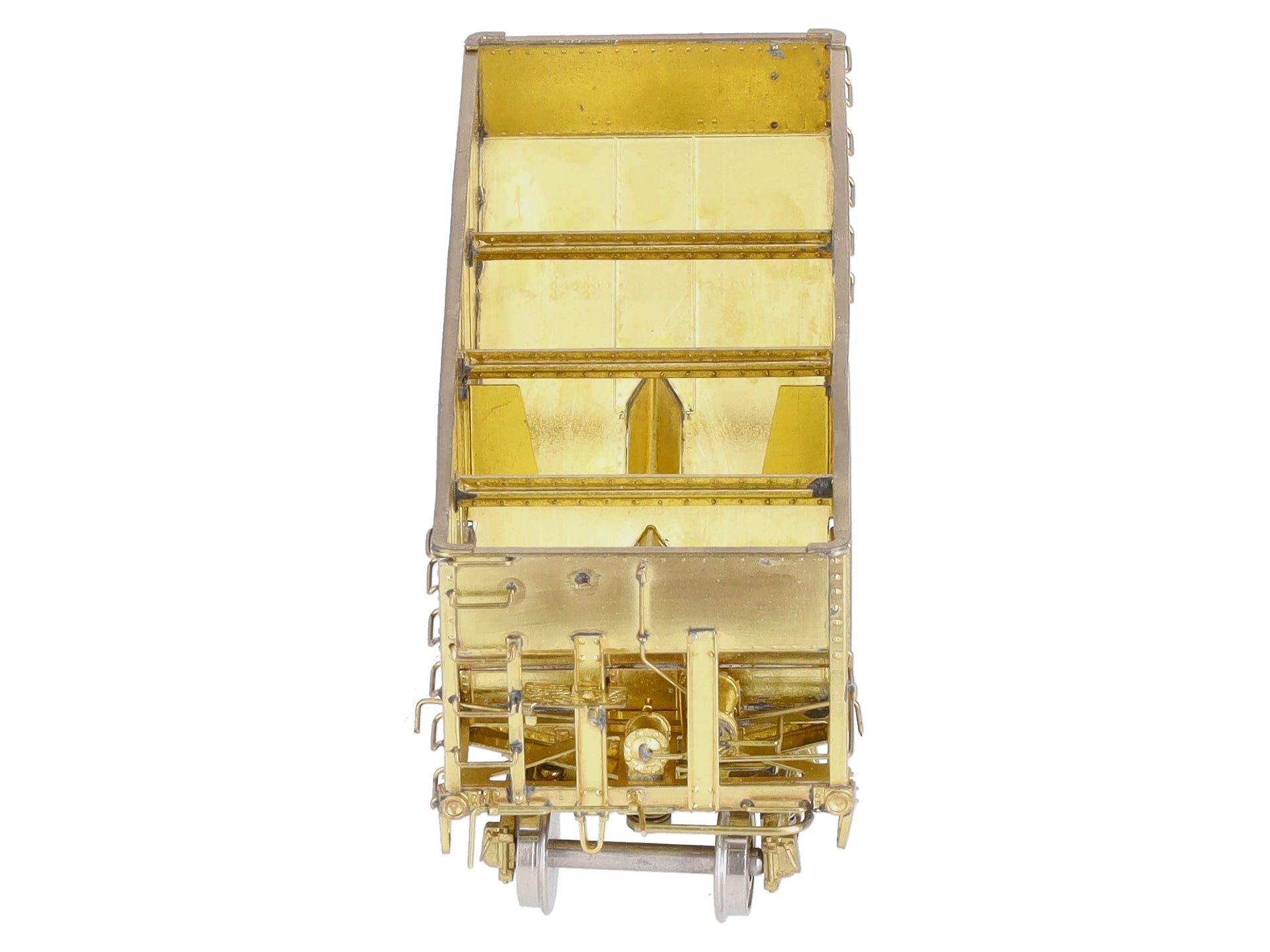 Overland 3044 HO BRASS USRA 2-Bay Hopper - Unpainted LN/Box