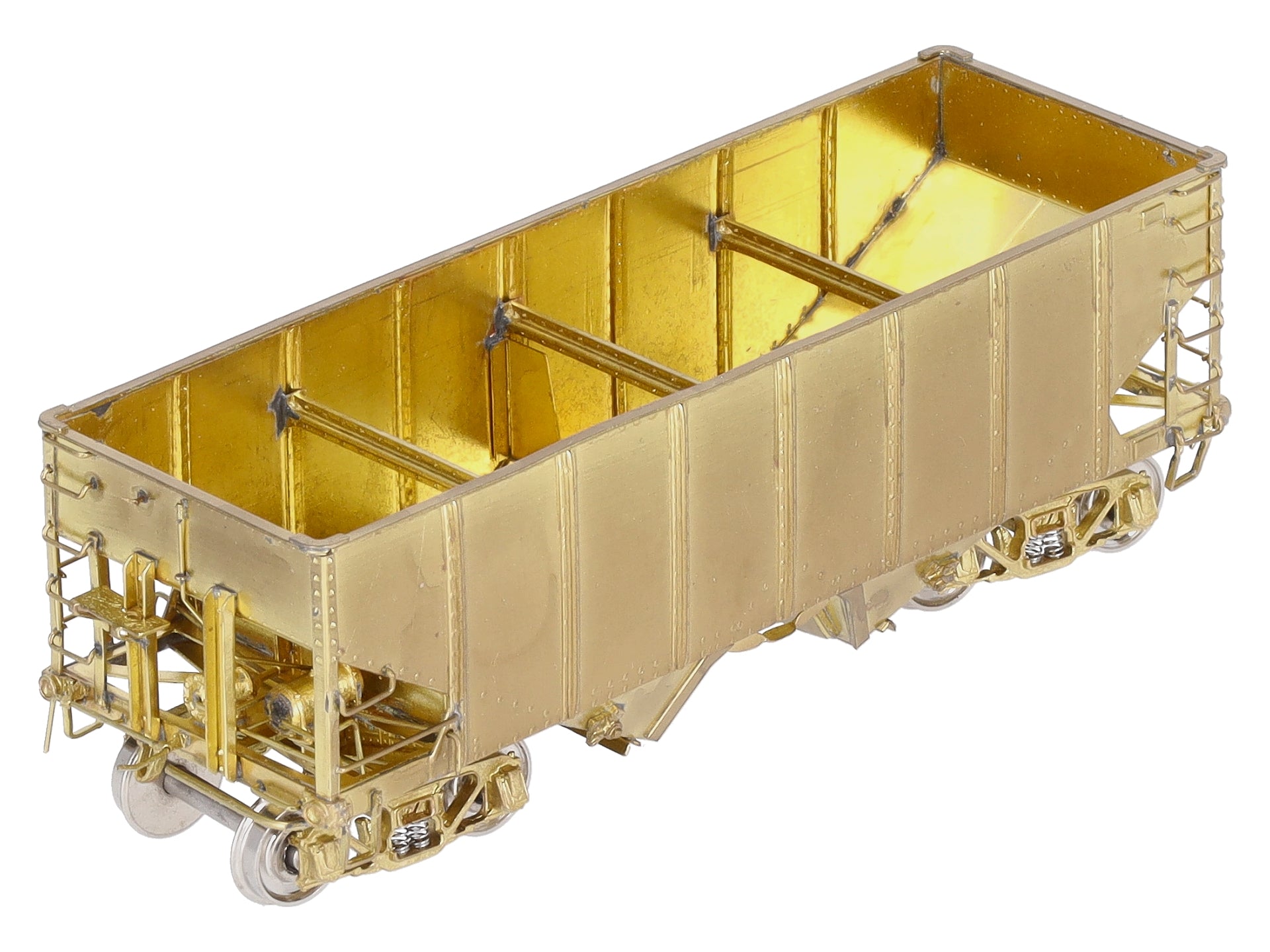 Overland 3044 HO BRASS USRA 2-Bay Hopper - Unpainted LN/Box