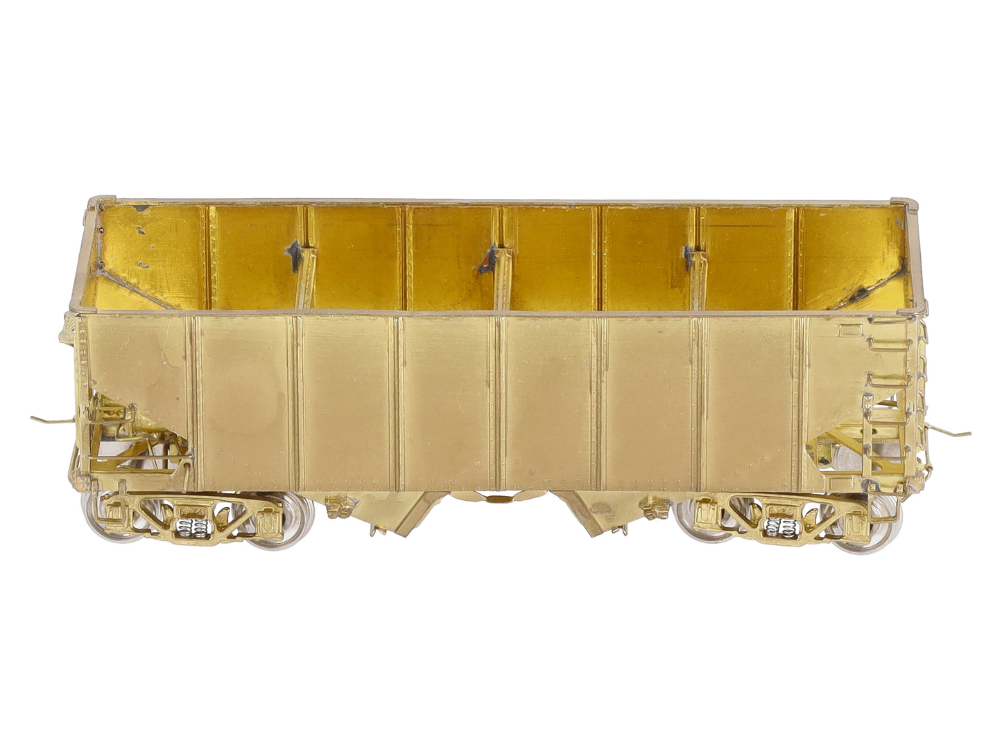 Overland 3044 HO BRASS USRA 2-Bay Hopper - Unpainted LN/Box
